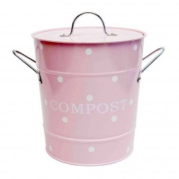 Ведро Compost Pink 21x19см